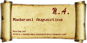 Madarasi Augusztina névjegykártya